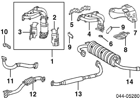 Image result for 2011 RAV4 Exhaust O2 Layout V6