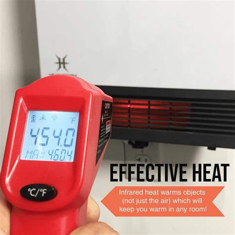 Buy Wave Floor to Wall Unit 1,000-Watt Infrared Quartz Portable Heater ...