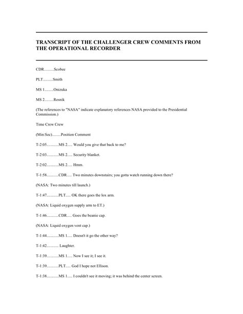 Image result for Space Shuttle Challenger Transcript
