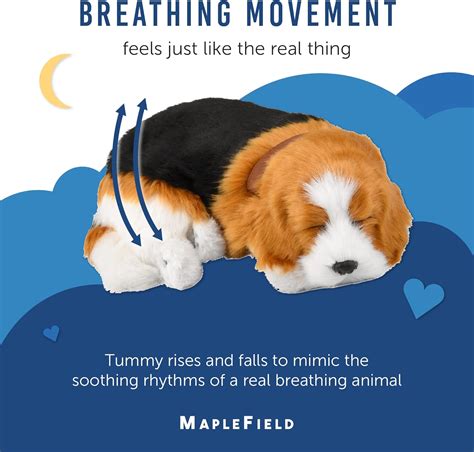 Buy Maplefield Breathing Stuffed Animal Doll - Interactive Lifelike ...