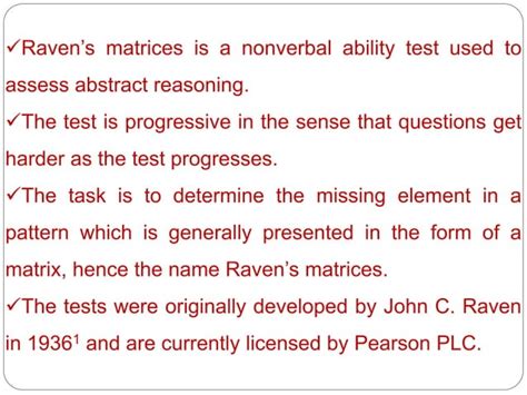 Image result for Ravens Progressive Matrices Answer Key