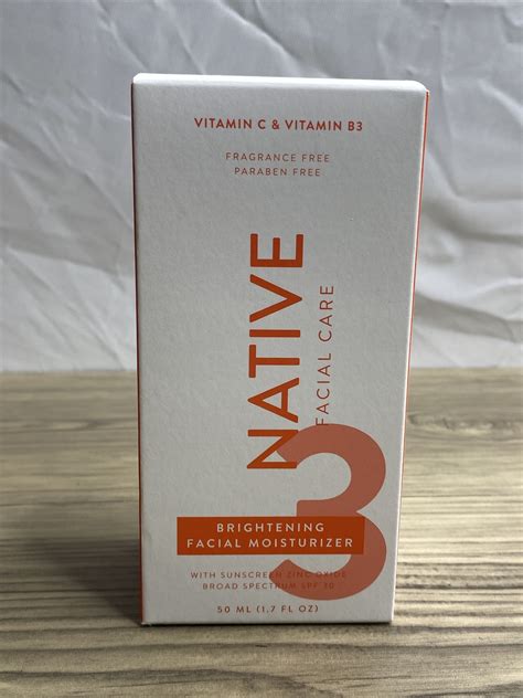 Native brightening face moisturizer sunscreen with vitamin c, spf 30 ...