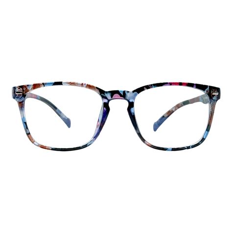 Blue Shield (Zero Power) Computer Glasses: Full Rim Round Pink ...