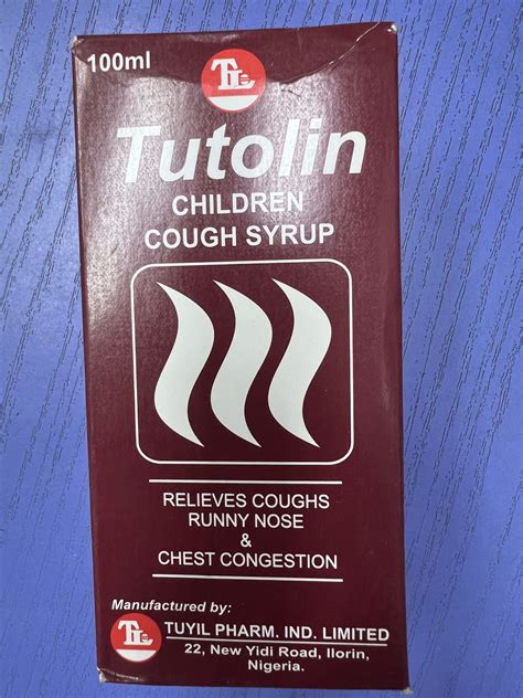 TUTOLIN CHILDREN COUGH SYRUP - Walls