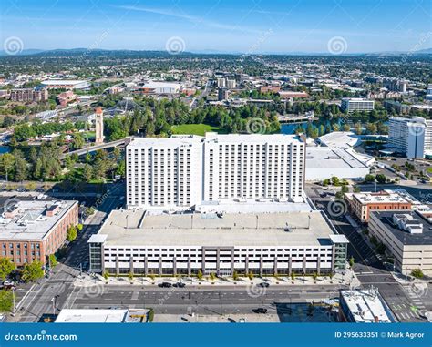 Downtown Spokane Washington Buildings Center Stock Image - Image of ...