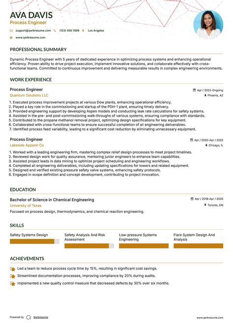 10+ Process Engineer Resume Samples & Templates for 2025