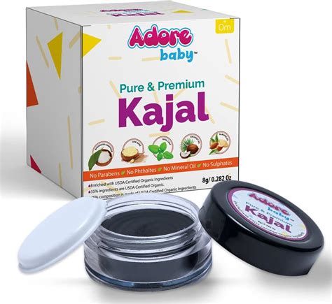 Adore Baby Pure & Premium Kajal - Enriched with USDA Certified Organic ...