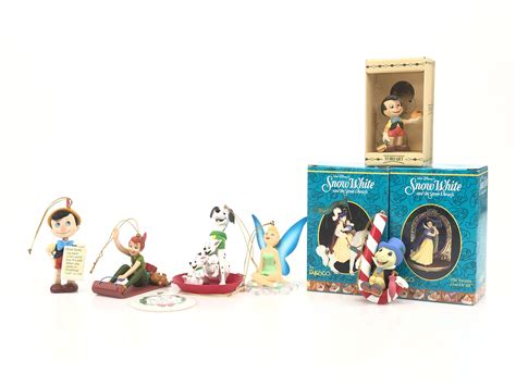 Lot - 9pc Assorted Disney Ornaments