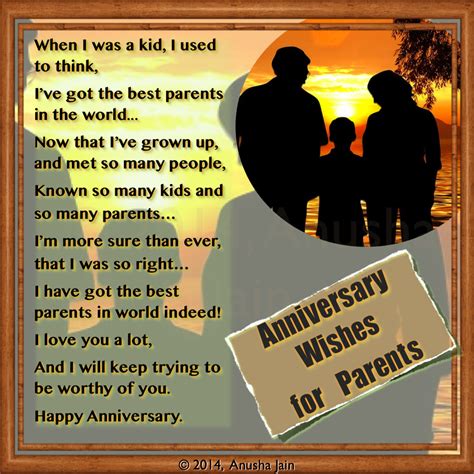 Happy Anniversary Mom & Dad - Poems and Anniversary Quotes for Parents ...