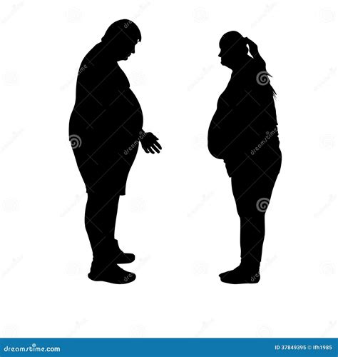 Fat stock vector. Illustration of change, adult, fitness - 37849395