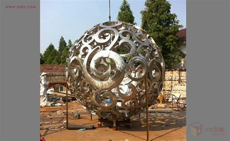 城市不锈钢镂空球景观雕塑_厂家图片价格-玉海雕塑