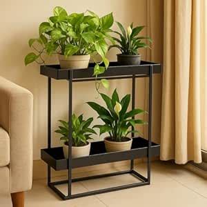 ecofynd Ewan Plant Stands for Outdoor Balcony, Flower Pot Stand for ...