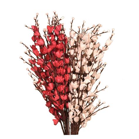 Buy CRAFTWAFT Artificial Long Floral Bunches and Sholapith Lily Flower ...