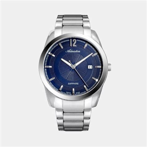 Premiere Men Quartz Blue Dial Analog Stainless Steel Watch A8301.5155Q ...