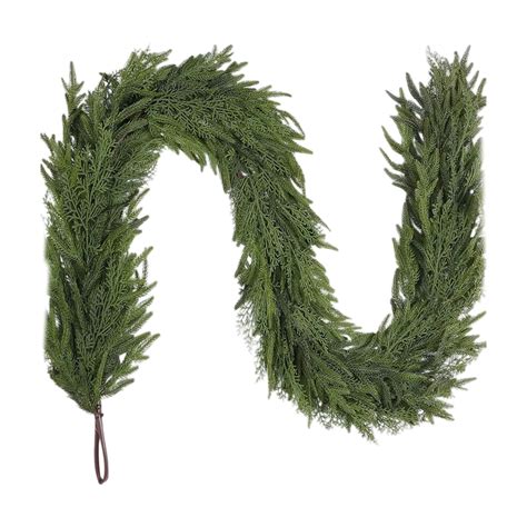Artificial Cedar Garland , Lifelike Greenery Garland for Christmas ...