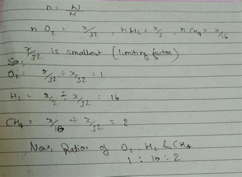 Equal masses of O2, H2 and CH4 are taken in container under identical ...