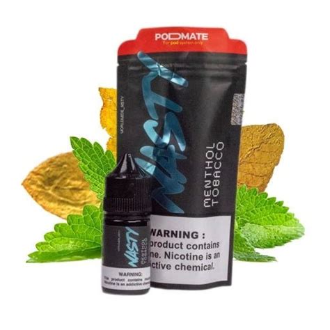 Menthol Tobacco - Nasty Podmate Salt | 30ML Vape Juice | 35MG,50MG ...