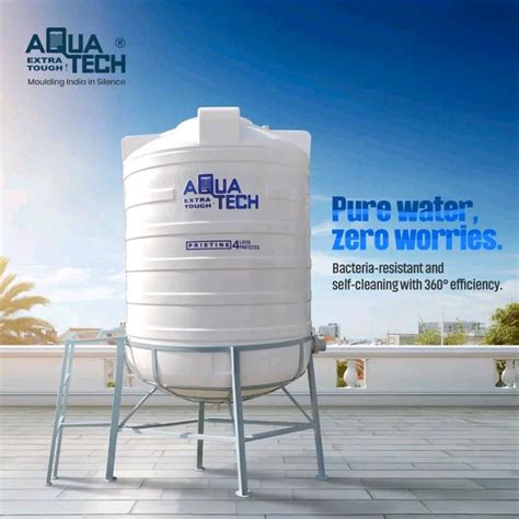 Aquatech Pristine 1000 Litre 4 Layer Water Tank With 4 Feet MS Stand ...