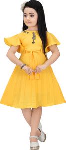 Kgn Garments Girls Midi/Knee Length Party Dress Price in India - Buy ...