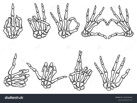 Skeleton Middle Finger Drawing