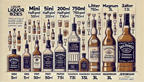 Comprehensive Guide to Liquor Bottle Sizes