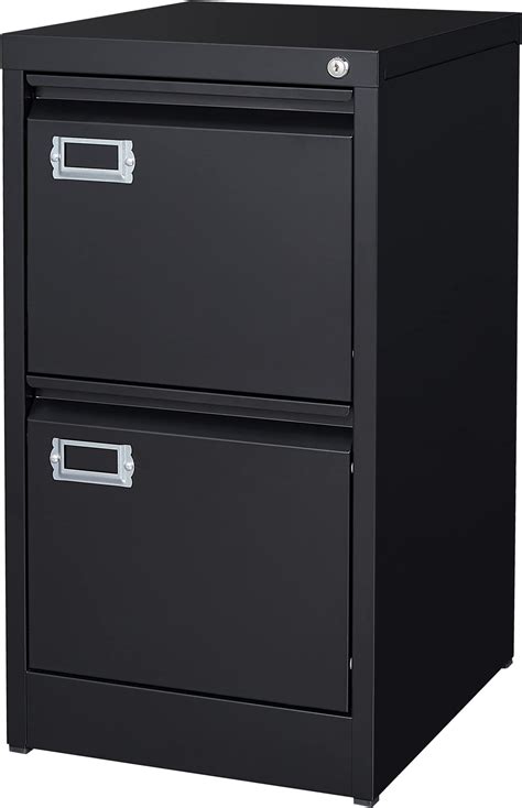 Amazon.com : VASAGLE 2-Drawer File Cabinet, Locking Filing Cabinet for ...