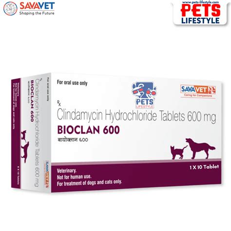 Savavet Bioclan 600 (Clindamycin 600 mg) Tablet for Dogs and Cats (1 X