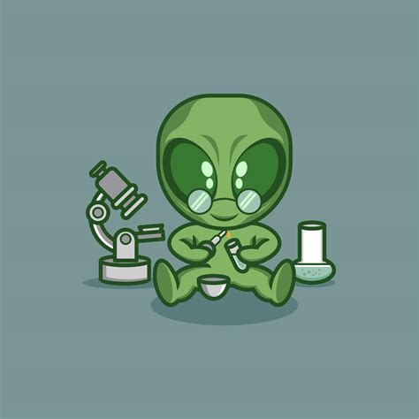 Image result for Alien with Probe Cartoon