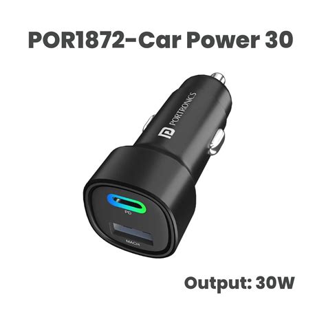 Buy Dual Output Fast Car Charger | Portronices | Makerbazar