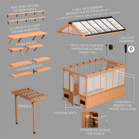 Backyard Discovery Bellerose 11' x 7' Cedar Wood and Polycarbonate Walk ...