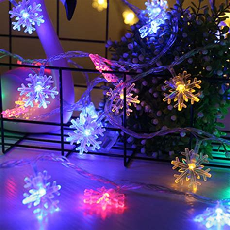 Image result for Snowflake String Lights Battery