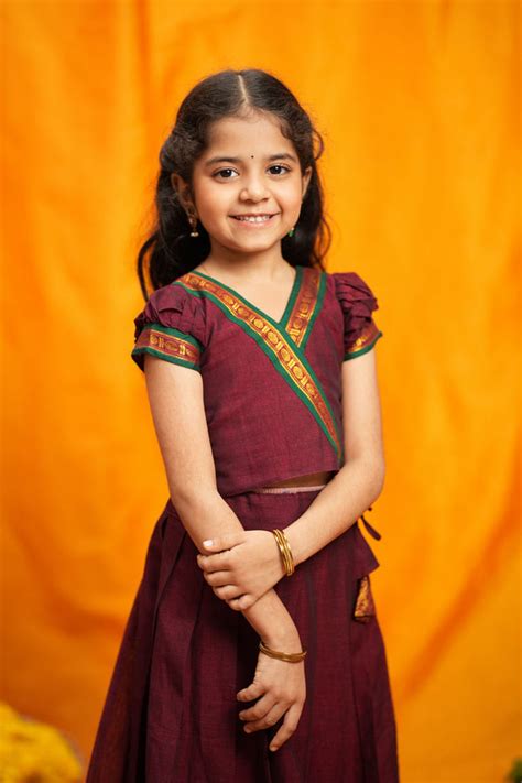 Aarvi Maroon Kids Angrakha Set – Handwoven Traditional Kidswear ...