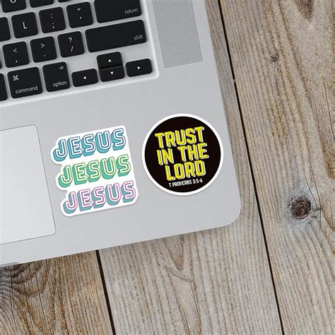 Buy Jesus Christian Stickers Pack, Inspirational Faith Stickers Decals ...