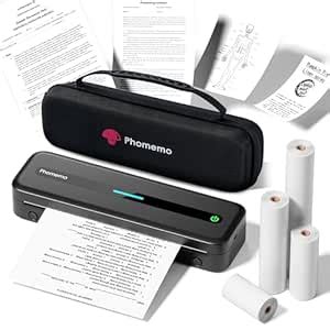 Phomemo Portable Printer,[Upgrade]M832 Inkless Printer,Bluetooth ...