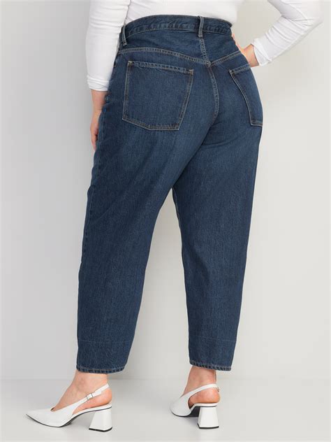 Extra High-Waisted Non-Stretch Balloon Jeans for Women | Old Navy