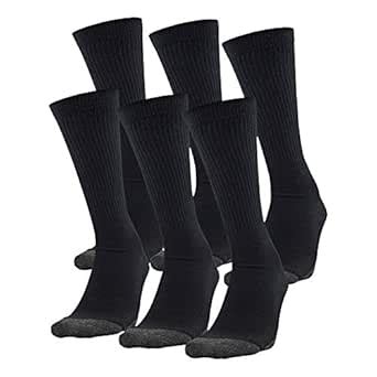 Under Armour Adult Performance Tech Crew Socks (6 Pairs), Shoe Size ...