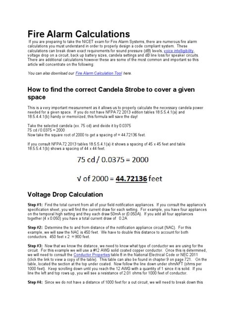 Image result for Fire Alarm System Voltage Drop Calculation