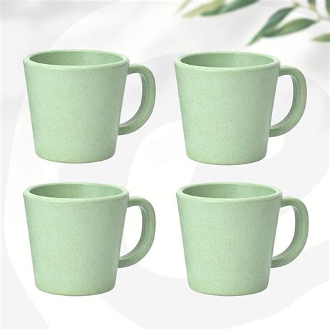 Buy Eha Set of 4 Earth-Friendly Majestic Coffee Mug |375 ml|Made with ...