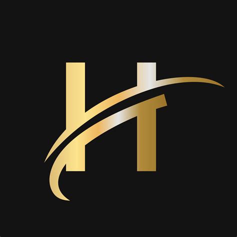 Initial letter H logo design with swoosh sign logotype based alphabet business logo 17765340 ...