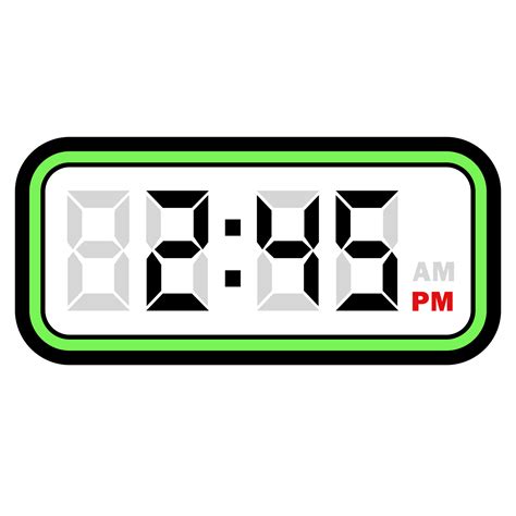 Digital Clock Time at 2.45 PM, Digital Clock 12 Hour Format 32048452 PNG