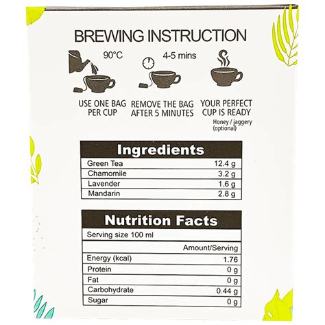 Somnus Herbal Sleep Time Green Tea : Hello Healthy