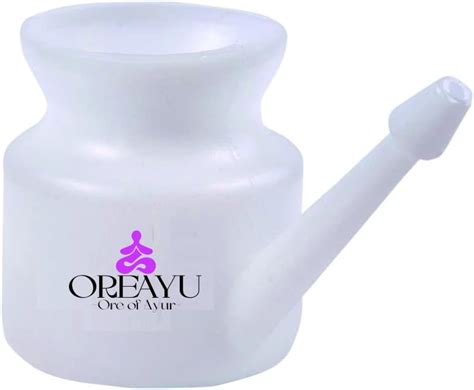 Buy PrimeSurgicals Plastic Neti Pot Om Print 450ml with 10 Sachets of ...