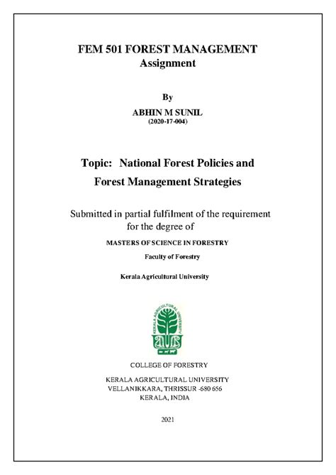 General Forestry - Key Repeated Questions for ACF/RFO Exams 2020 - Studocu