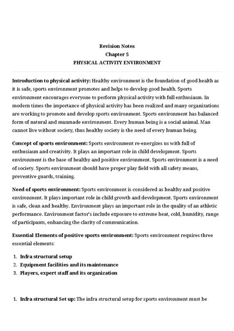 Pe ch 4 notes - noooooo - UNIT-IV PHYSICAL EDUCATION AND SPORTS FOR ...