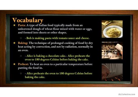 Image result for ESL Cooking Examples