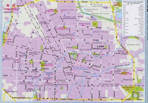 Zhengzhou Tourist Map Maps Of Zhengzhou