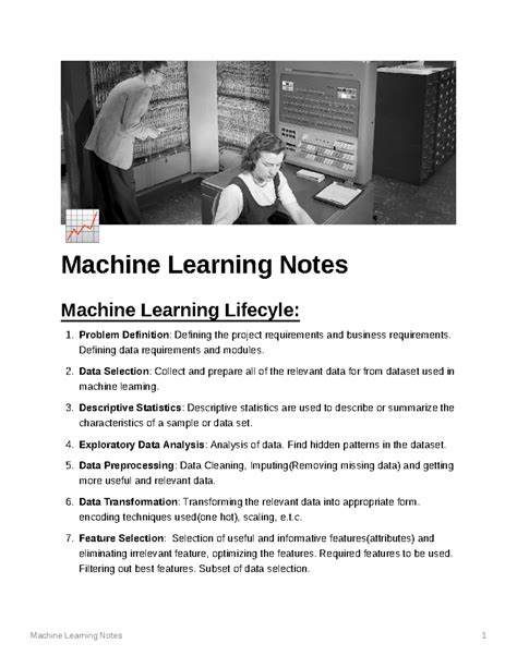 Machine Learning Notes - 📈 Machine Learning Notes Machine Learning ...