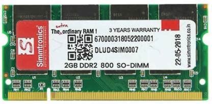 simtronics RAM DDR2 2 GB Laptop DRAM (800) - simtronics : Flipkart.com