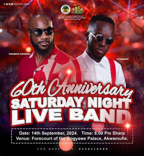 60th Anniversary Live Band Show, Bogyawe Palace, Akwamufie, Accra, 14 ...