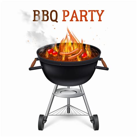 Portable Barbecue Grill Illustration 478965 Vector Art at Vecteezy